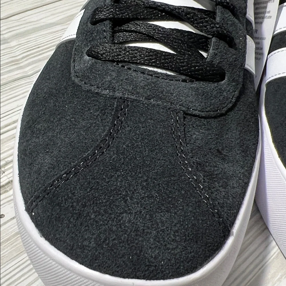 Adidas Men's Classic VL court 3.0 Black White lace up Sneakers size‎ 11.5 ID6278